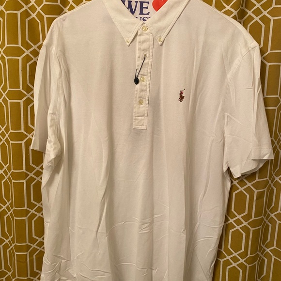 White 4 button collar polo - Picture 2 of 2